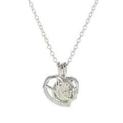 Glow In The Dark Hollow Stone Pendant Necklace Mom Luminous Necklace