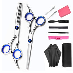 Hair Cutting Shears Hairdressing Scissors Kit for Barber Salon and Home