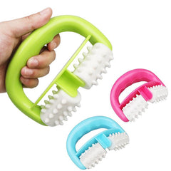 Handheld 2 Wheels Ball Full Body Anti Cellulite Massage Roller