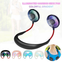 Hands-free Neck Hanging Fan USB Rechargeable Mini Portable Sports Cooler