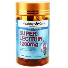 Healthy Care Super Lecithin 1200mg 100 Capsules