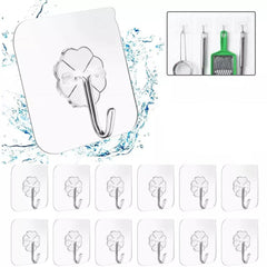 20pcs Heavy Duty Self Adhesive Hooks Kitchen Wall Hooks