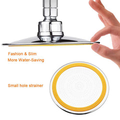 High Pressure Top Rainfall Shower Head 6-Inch Ultra-Thin Design Booster