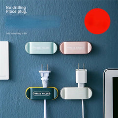 4Pcs Plug Holder Traceless Hook Self Adhesive Cord Holders Storage Organizing