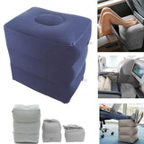 Inflatable Foot Rest for Plane: Adjustable Travel Foot Rest Stool for Kids and Adults