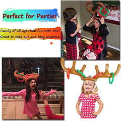 Inflatable Reindeer Antler Ring Toss Game for Xmas Party