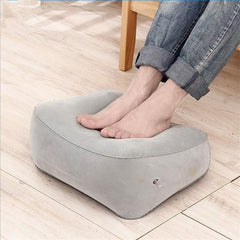 Inflatable Travel Foot Rest Pillow Leg Rest Bedbox