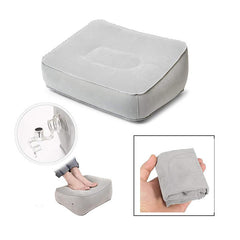 Inflatable Travel Foot Rest Pillow Leg Rest Bedbox