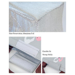 Insulated Lunch Tote Reusable Canvas Cooler Thermal Bag