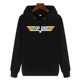 Pullover Cotton Hoodie Top Dad Plain Hooded Sweatshirt