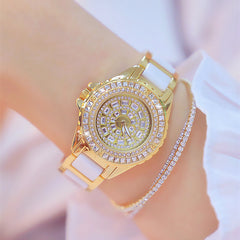 Bee Sister Luxury All Crystal Rhinestone Stylish Women Quartz Wrist Watch