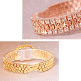 Bee Sister Luxury Color Crystal Rhinestone Women Quartz Wristwatch Butterfly Bracelet