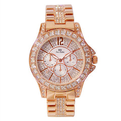 Bee Sister Luxury Crystal Rhinestone Stylish Women Quartz Wrist Watch