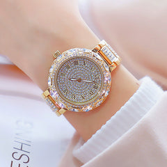 Bee Sister Luxury Crystal Rhinestone Stylish Women Quartz Wrist Watch