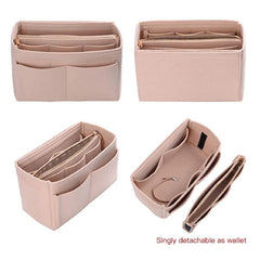 Make up Organizer Felt Insert Bag For Handbag Travel Inner Purse