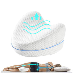 Memory Foam Knee & Leg Pillow Orthopedic Bed Cushion for Side Sleep