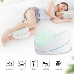 Memory Foam Knee & Leg Pillow Orthopedic Bed Cushion for Side Sleep