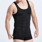Mens Body Shaper Slimming Shirt Compression Tank Vest