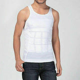 Mens Body Shaper Slimming Shirt Compression Tank Vest