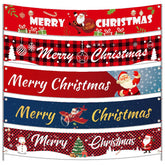 Merry Christmas Outdoor Large Banner Hanging Ornaments 300x50cm