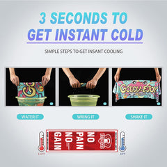 Microfiber Ice Cooling Towel Chilly Neck Wrap for Workout Fitness