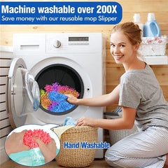 Microfiber Mop Slipper Shoes Cover for Floor Cleaning Washable