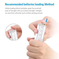 Motion Sensing 6-LED Closet Night Lights Battery Operated