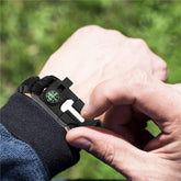 Multi-Function Bracelets Outdoor Survival Whistle Compass