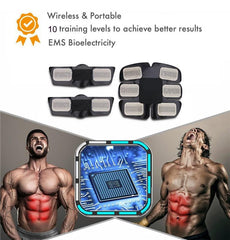 Electric Muscle EMS Stimulator Toner Trainer for ABS Abdomen Arms and Legs