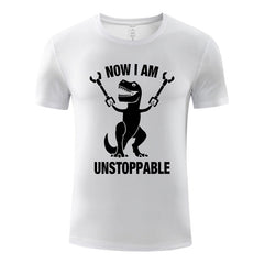 Funny Video Game T-Shirt Now I Am Unstoppable Graphic Novelty Summer Tee