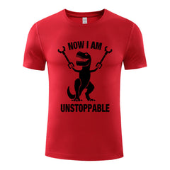 Funny Video Game T-Shirt Now I Am Unstoppable Graphic Novelty Summer Tee