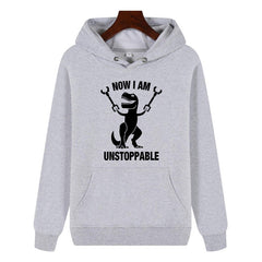 Funny Humor Print Hoodie Now I Am Unstoppable Hooded Sweatshirt