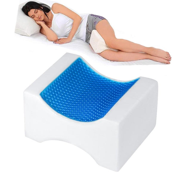 Orthopedic Knee Leg Pillow with Cooling Gel for Sciatica Relief Back Pain