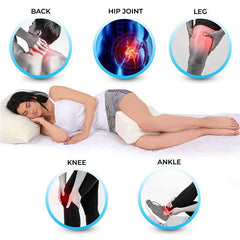 Knee Leg Pillow for Side Sleepers with Cooling Gel Memory Foam Orthopedic Support Cushion