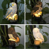 Owl Solar Powered LED Garden Night Lights Ornament Lamp