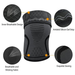 2pcs Athletics Knee Compression Brace Support for Running Jogging Sports
