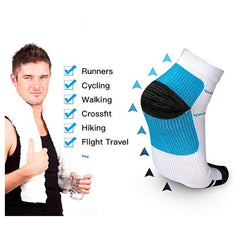 3 Pairs of Compression Running Ankle Socks for Men and Women