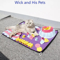 Pet Bite Resistant Slow Food Toy Dog Sniff Pad Snuffle Mat Training Blanket
