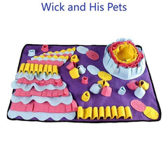 Pet Bite Resistant Slow Food Toy Dog Sniff Pad Snuffle Mat Training Blanket