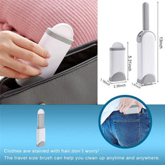 Pet Hair Fur Remover Brush Removal Tool Double Sided with Self Cleaning Base