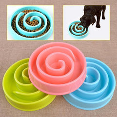 Pet Dog Cat Anti-Choke Slow Feed Bowl Non-Slide Feeder