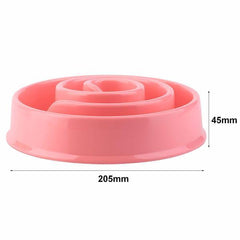 Pet Dog Cat Anti-Choke Slow Feed Bowl Non-Slide Feeder