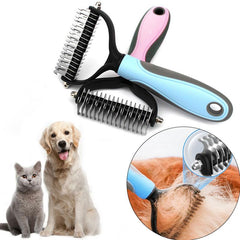 Pets Fur Dog Trimming Grooming Comb Brush