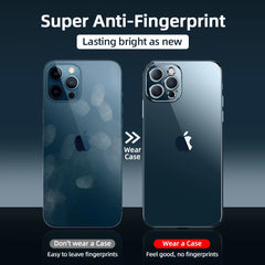 Plating Square Frame Crystal Clear Soft Protective Case For iPhone Series