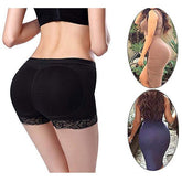 Plus Size Butt Lifting Hip Padded Lace-trim Shapewear Shorts