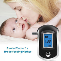 Portable Alcohol Breath Tester with Digital LCD Display