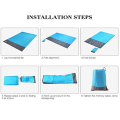 Oversized Waterproof Sandproof Beach Picnic Mat Outdoor Blanket