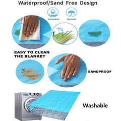 Oversized Waterproof Sandproof Beach Picnic Mat Outdoor Blanket