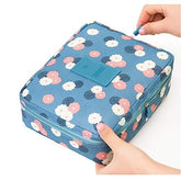 Portable Multifuncation Travel Makeup Toiletry Bag Organizer Case