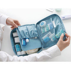 Portable Multifuncation Travel Makeup Toiletry Bag Organizer Case